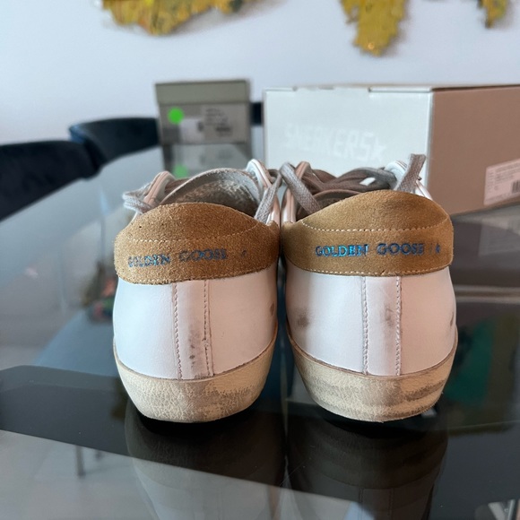 Authentic Mens Size 41 Golden Goose Color White/Royal & Blue/Sand - Picture 7 of 13